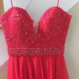 Sherri Hill size 0 red dress